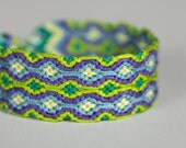 Knotted friendship bracelet, macrame rosette bracelet Micro Macrame Friendship Bracelet, spring summer pantone 2013 colors