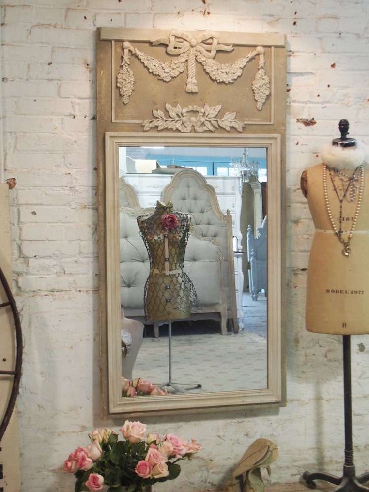 Painted Cottage Shabby White Romantic French Mirror MR346