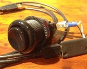 USB Arcade Button - Black - for DIY Photobooth or gaming or anything you can think of
