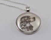 Vintage Dictionary  Necklace Pendant  COCKER SPANIEL Dog
