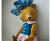 10 inch Artist Handmade OOAK Viscose Teddy Bear Dasha by Sasha Pokrass