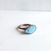 Turquoise Ring Gemstone Ring December Birthstone Ring Cocktail Ring Mineral Ring Handmade Raw Modern Organic