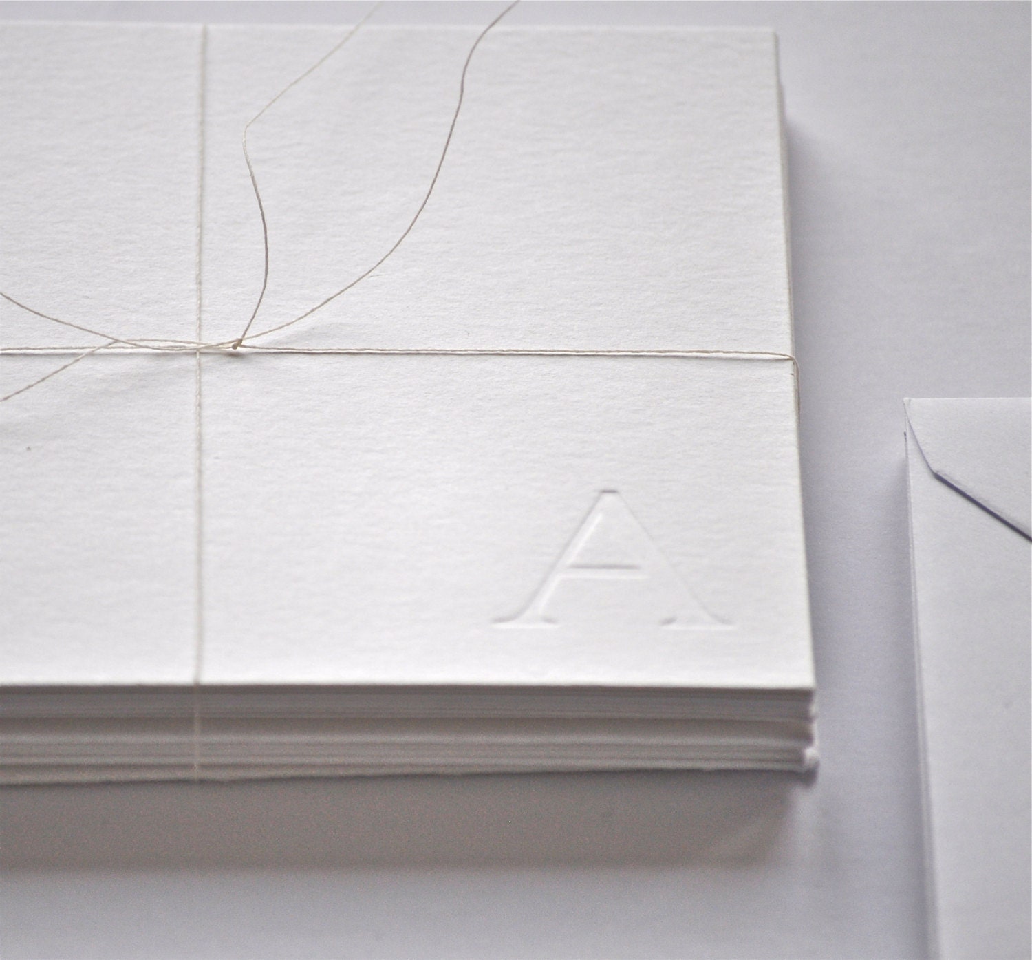 Monogram Letterpress Cards - Box of 10