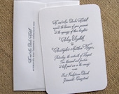 SALE 15% off (see details): madison letterpress WEDDING INVITATION sample