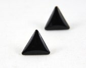 Black Bunting - Post Earrings - Surgical Steel