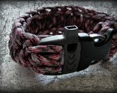Paracord Survival Bracelet with Whistle Buckle - from wrist band to rope in seconds