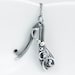Fine Silver Monogram Initial Pendant - Letter A Pendant - Initial Jewelry