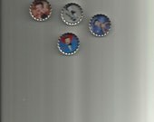 Betty Boop Bottle Cap Magnets set of 5