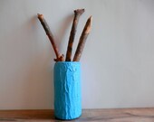 Turquoise Vase / turquoise home decor / made-to-order by Carriage Oak Cottage