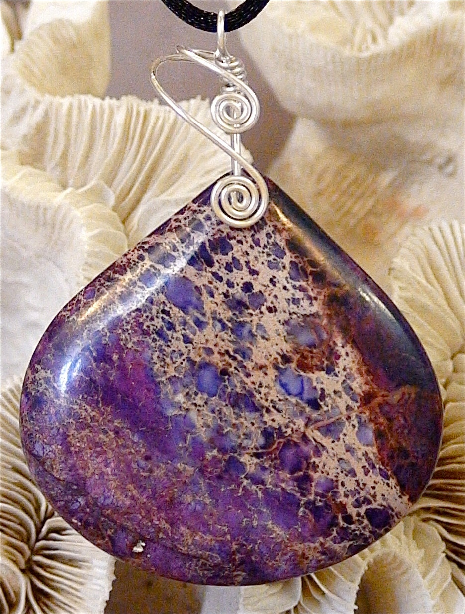 NEW - Simple Sensation Sea Sediment Jasper Sterling Pendant