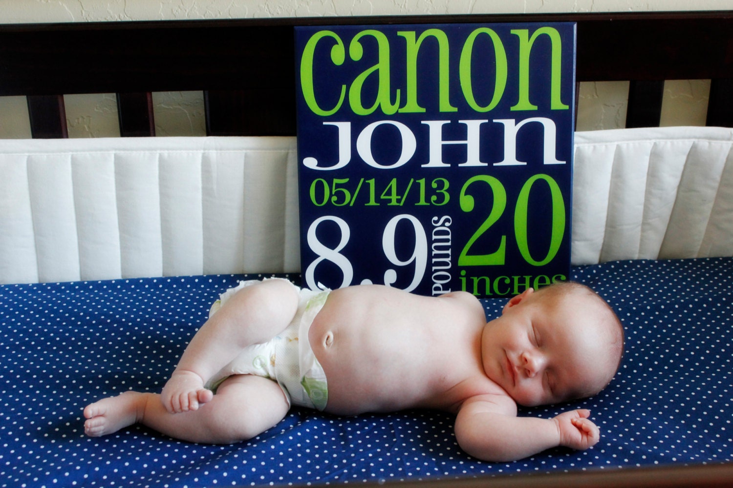 Baby Birth Announcement Subway Art baby sign