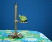 Vintage 1960s 1970s Brass Ladybug Clip / Glove Holder