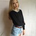 Vintage Lace Collar Sweater