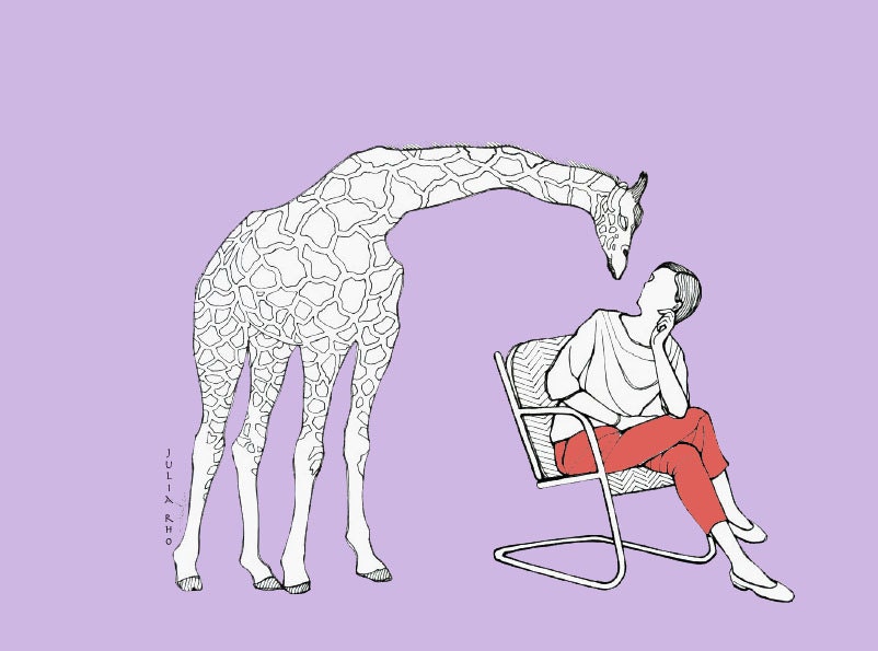 foreigner giraffe drawing