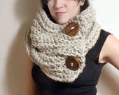 SALE - Roycroft Cowl - in Oatmeal/Cream/White