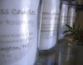 8 oz Soy Wax Candles in Glass Jar with Pewter Like lid - Choose Your Scent