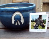 Zebra Foal Hoofprint Bowl