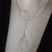 Leaf Necklace Lariat Necklace