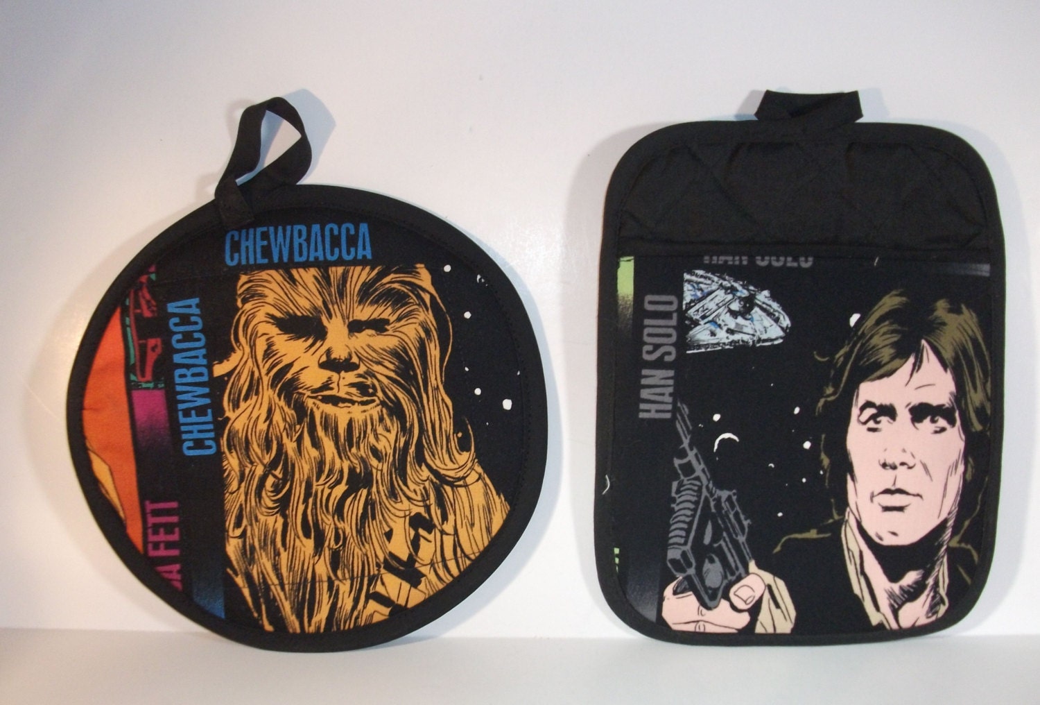 Star Wars  Pot Holders -Set of 2      Lucas     Hans Solo and Chewbacca