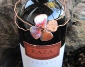 Wine Charms, Wine Jewelry,Gift Tag, Wine Art, Enamel