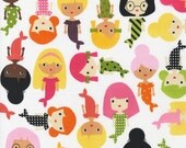 Ann Kelle Girl Friends Mermaid Fabric RK Ocean Swimming Mermaids Tropical Bright Colors