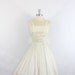 1950's Vintage Wedding Dress - Sequin and Chiffon Full Skirt Short Wedding Dress