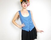 20% OFF VACATION SALE S A L E  Handmade Tailored Stripe Vest (Xs/S)