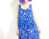 20% OFF VACATION SALE 80s Sheer Neon Raver Beach Dress (M/L)