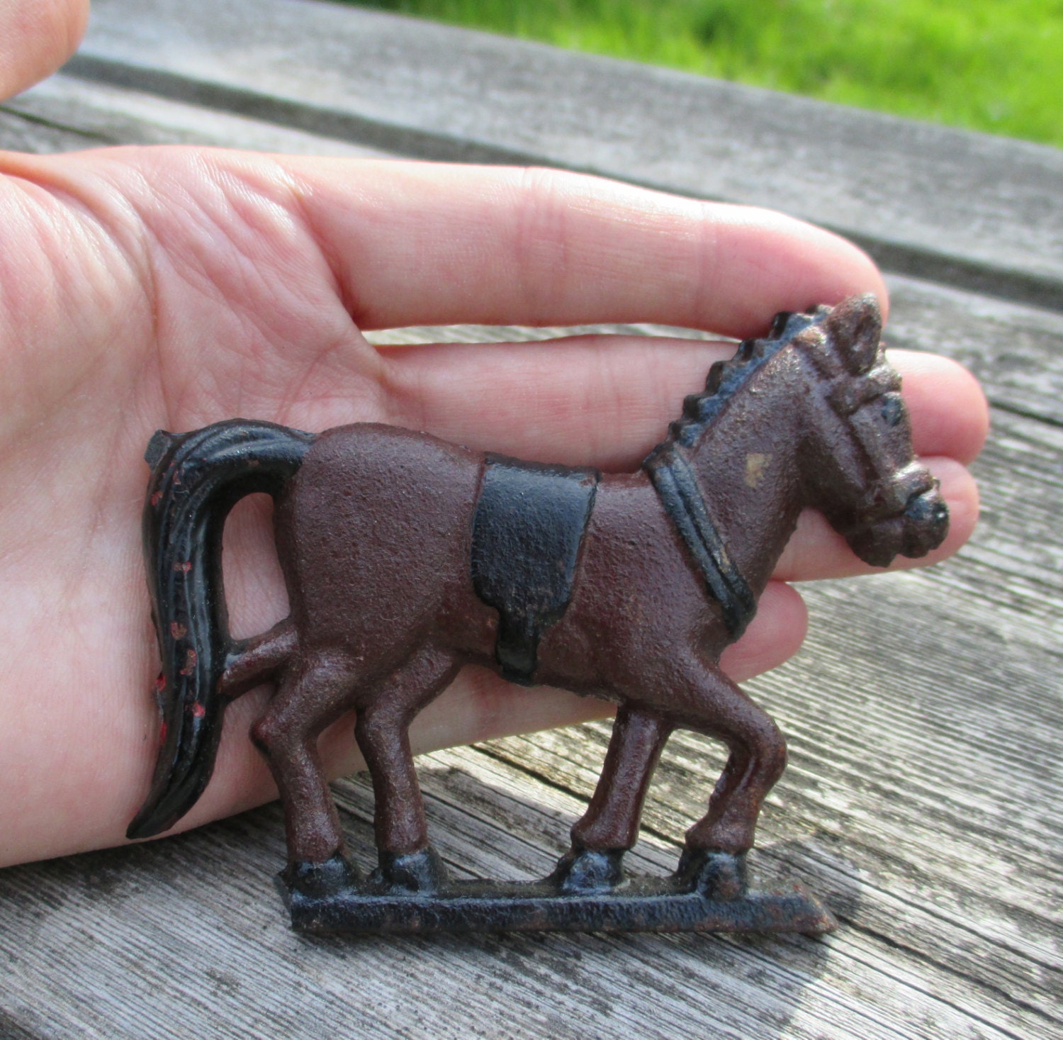 Vintage Cast Iron Horse