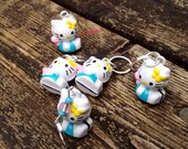 Hello Kitty Inspired Stitch Markers - Set of Five