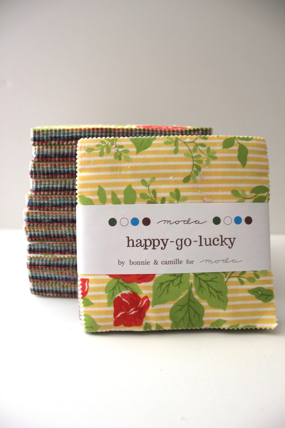 Happy Go Lucky Charm Pack - Bonnie & Camille for Moda Fabrics - 5 inch  42 prints total