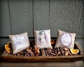 Christmas Pillow Bowl Fillers Vintage Image Tucks Primitive Stash Abouts Victorian Holiday Decorations