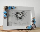 Seashell Photo Frame With Beach Home Accents Of Sea Glass And Shells
