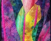 Art quilt, fiber art, wall hanging- Tropics
