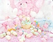 Ultimate Rainbow Candy Glamour Girl Cotton Candy Wristbands - Girly Girl Harajuku Bubbly Fairykei Decora Deco OTT Sweet Lolita Loli