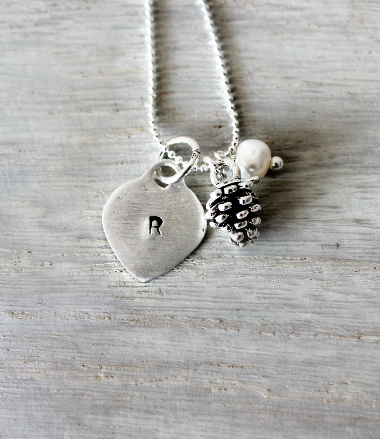 Personalized Necklaces with Sterling Silver Chains and Pendants