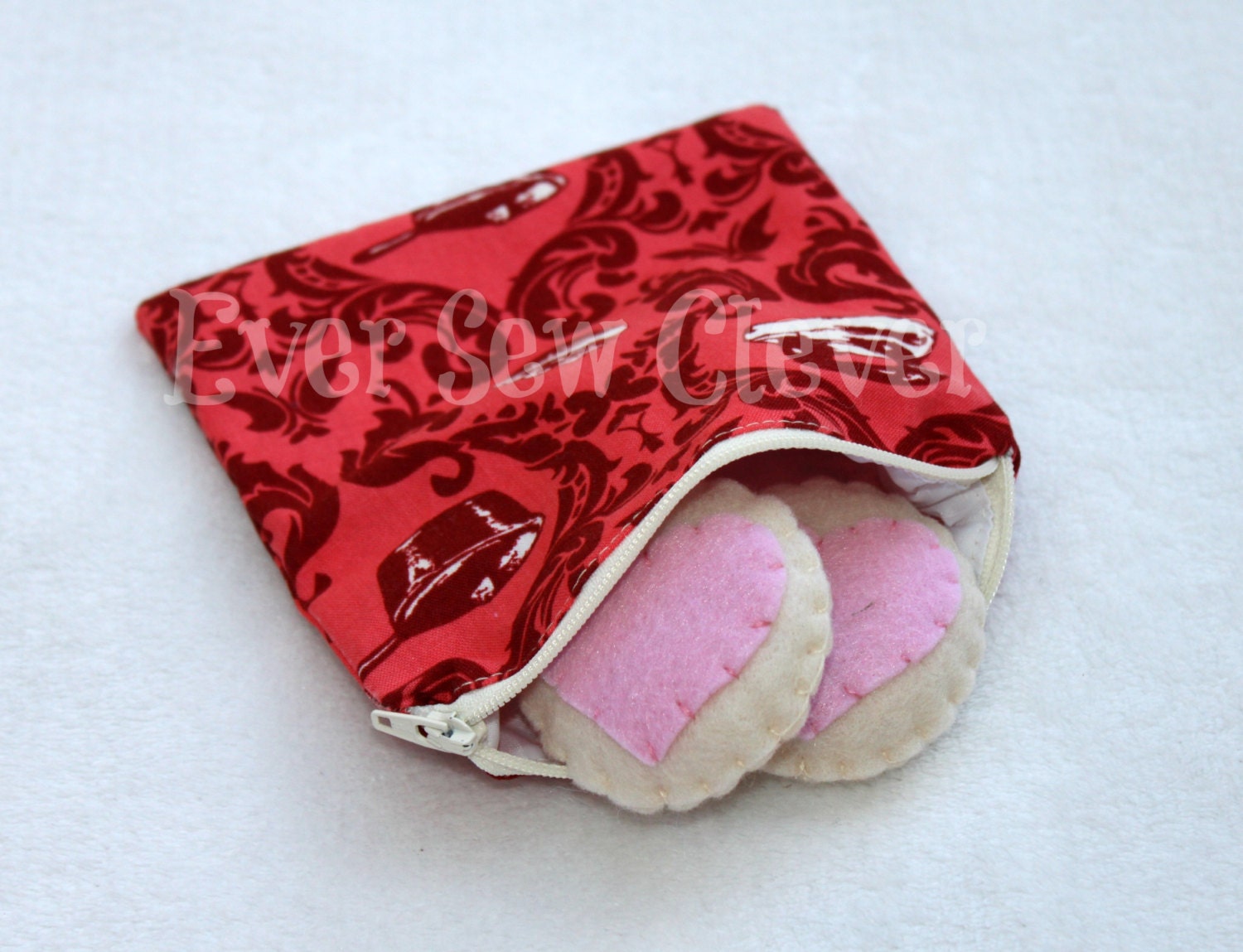 Reusable Snack Bag, Reusable Sandwich Bag, Zipper Top Snack Bag, BPA Free, Small Snack Bag, Riley Blake Domestic Diva