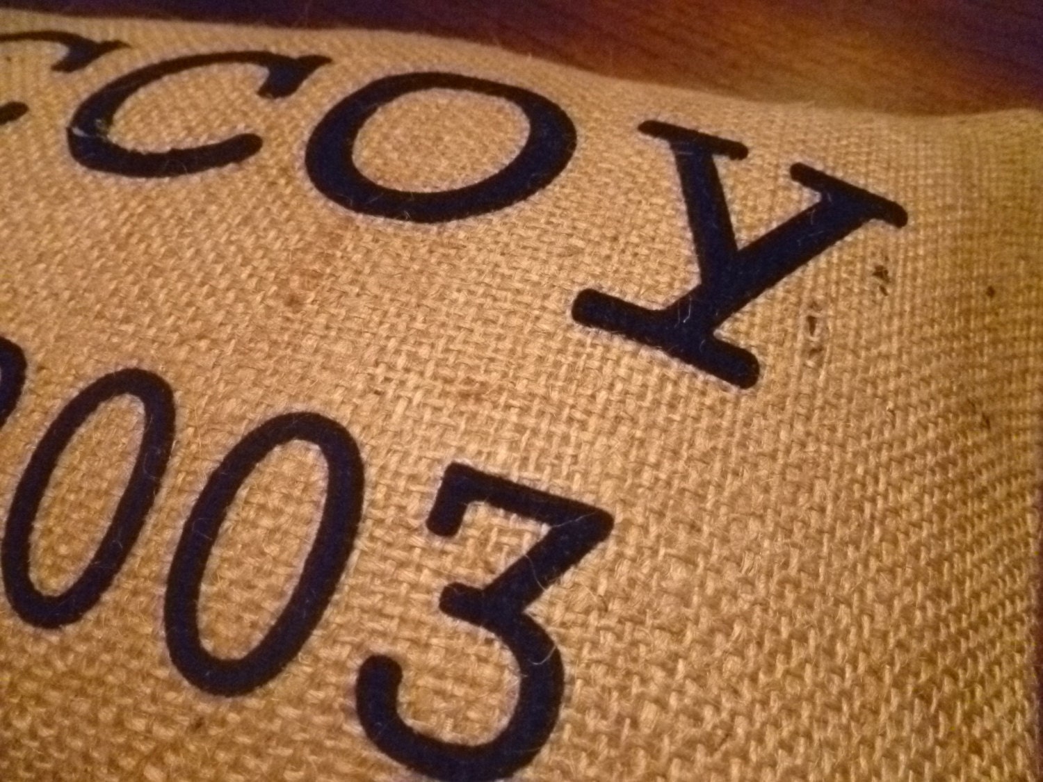 12 x 16 Personalized Burlap Pillow Cover