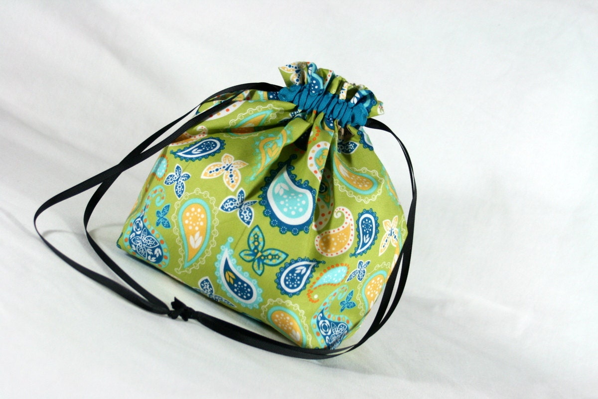 Two at a time Sock Bag for Knitting or Crochet Project