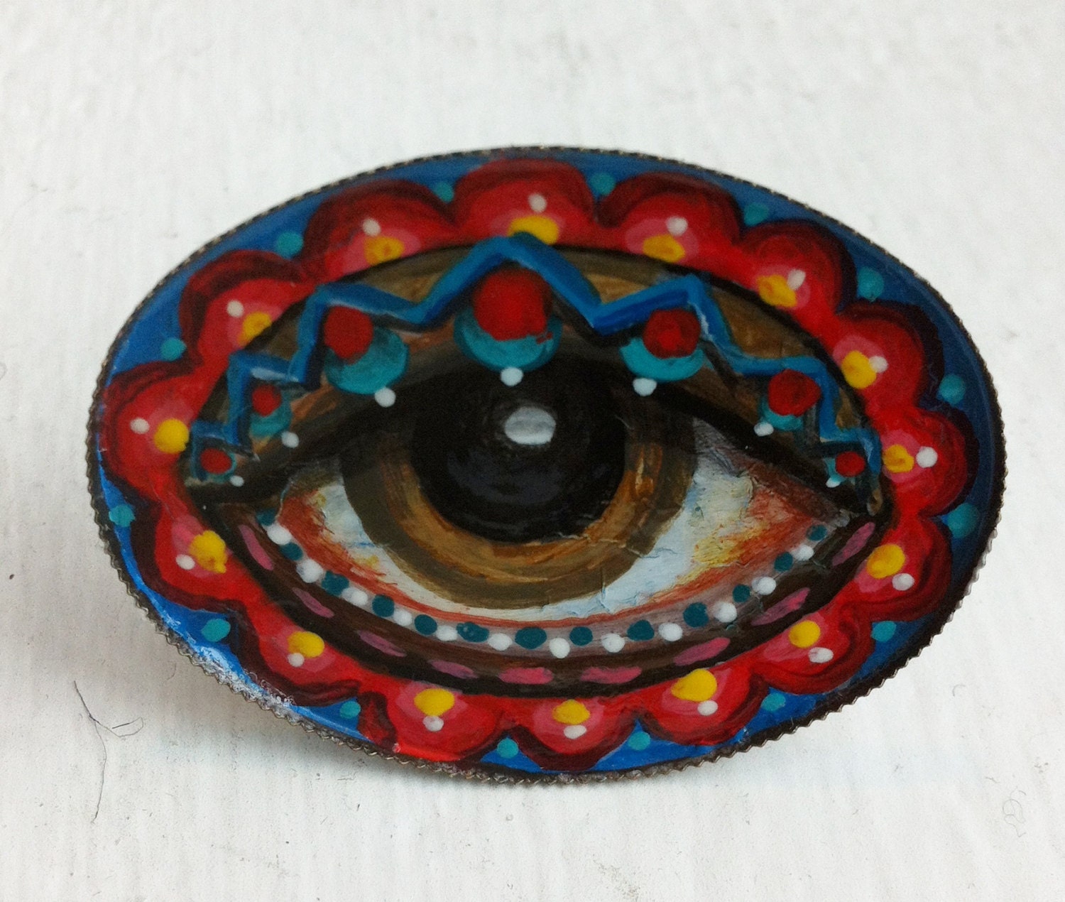 Hand Painted EYEBALL RING