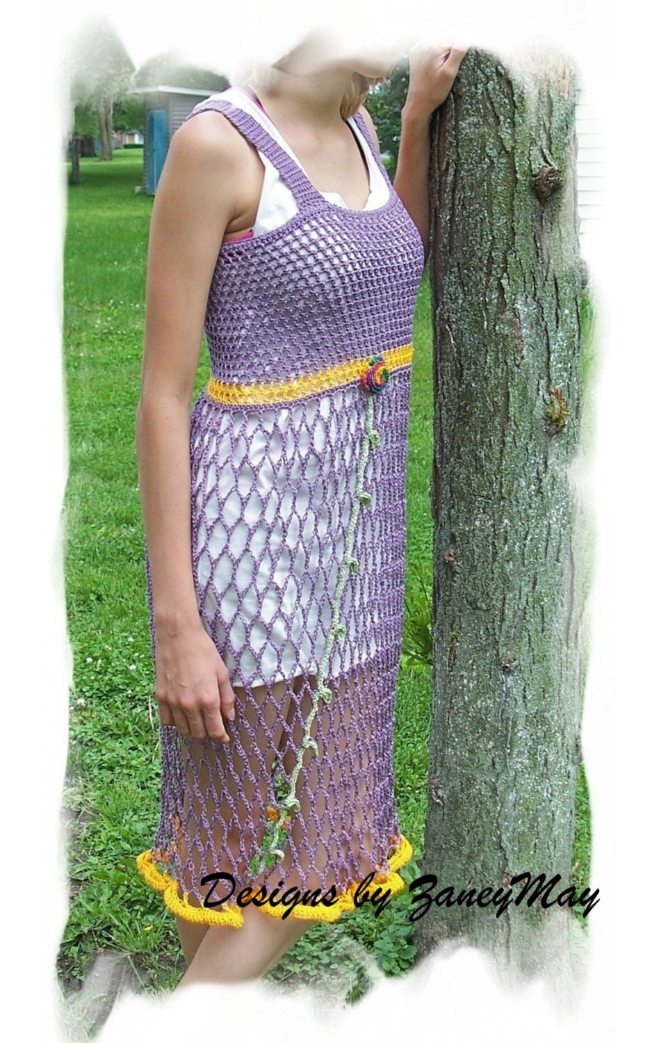 Summer Sun Dress Crochet Pattern in PDF by zaneymay on Etsy