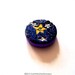 Stained Glass Mosaic: Small Wall Art, Night Sky with Stars, Blue, Yellow, Silver