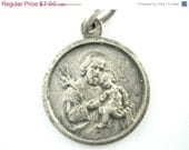 On Sale 25% Off Vintage Saint Joseph Oratoire Mont-Royal Catholic Medal - Oratory of Mount Royal Charm - MM48