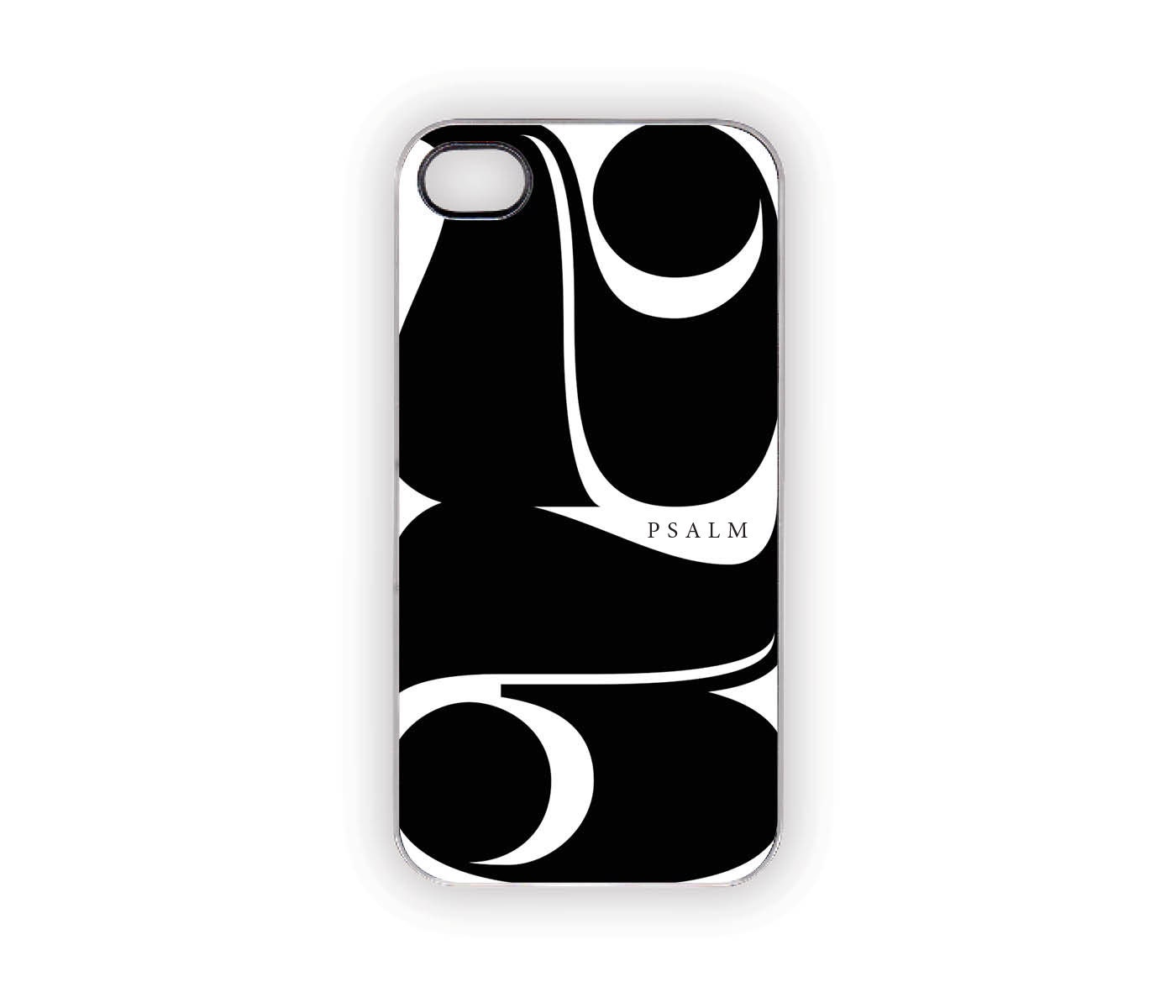 Psalm iPhone Case 23rd Psalm Numbers Faith Zen Modern Black White Michael Jordan iPhone 5 4S  4