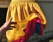 80s gold layered CAN CAN skirt PETTICOAT so cool