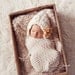newborn wrap ivory pucker stretch lace fabric baby photo prop READY TO SHIP