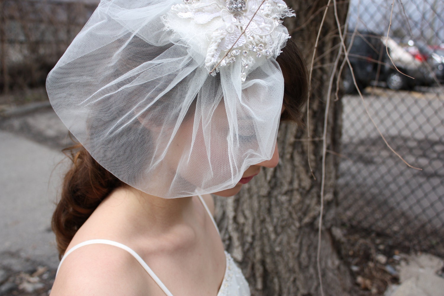 Wedding Hair Flower Bridal Veil