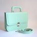 Mini briefcase leather bag (Handmade to order, take 15 days to be made plus shipping ETA)