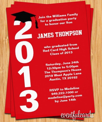 Class of 2013 Graduation Invitation Photo Card - Print at Home or E-card Il_170x135