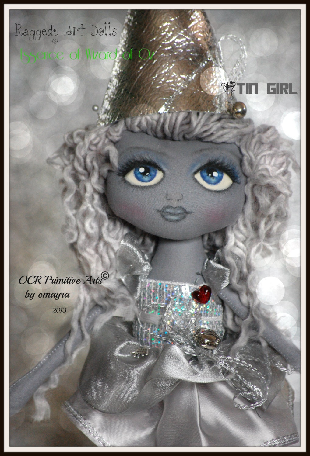 Raggedy Art doll Essence of Wizard of Oz Tin Girl